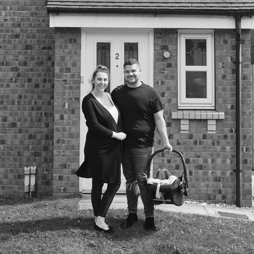 Happy homeowners