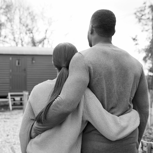 First-time buyers celebrating