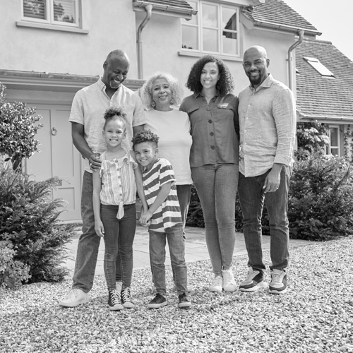 Happy homeowners